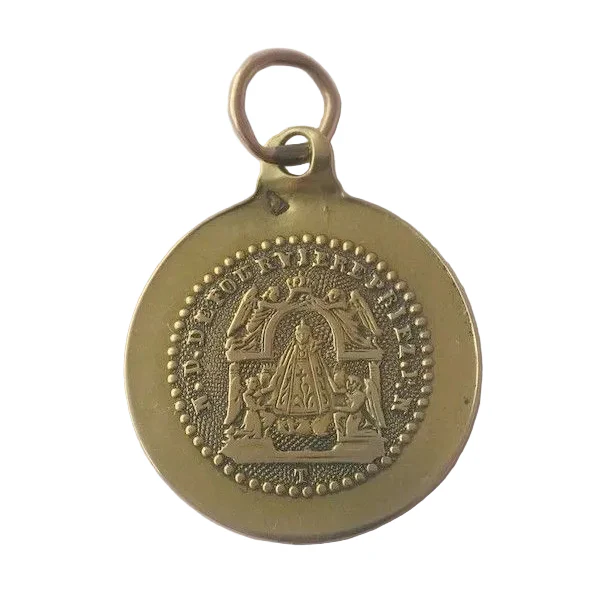Médaille en or jaune et or rose