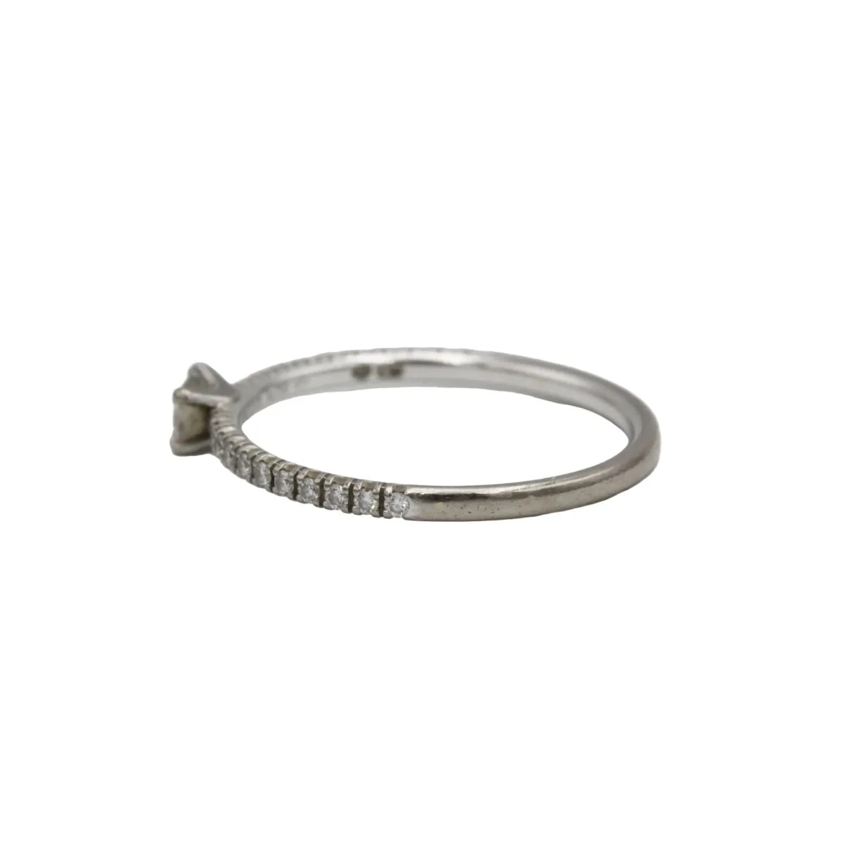 Bague Solitaire CARTIER "Étincelle" en or blanc et diamants - Image 2