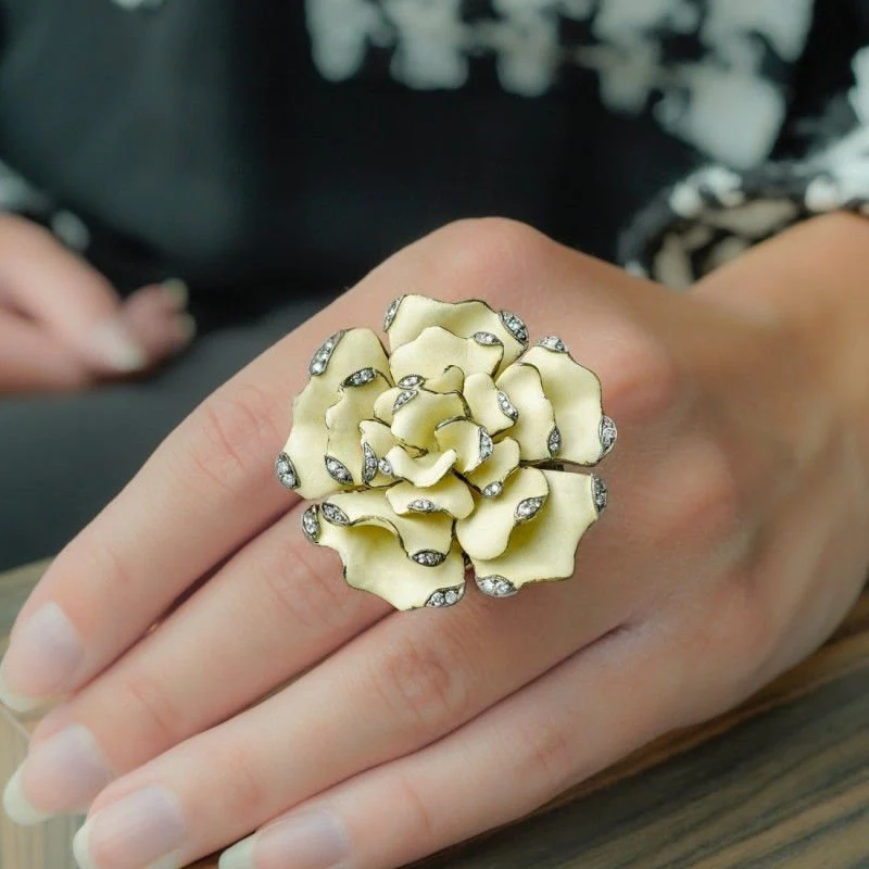 Bague Lydia Courteille or noir diamants - Image 2
