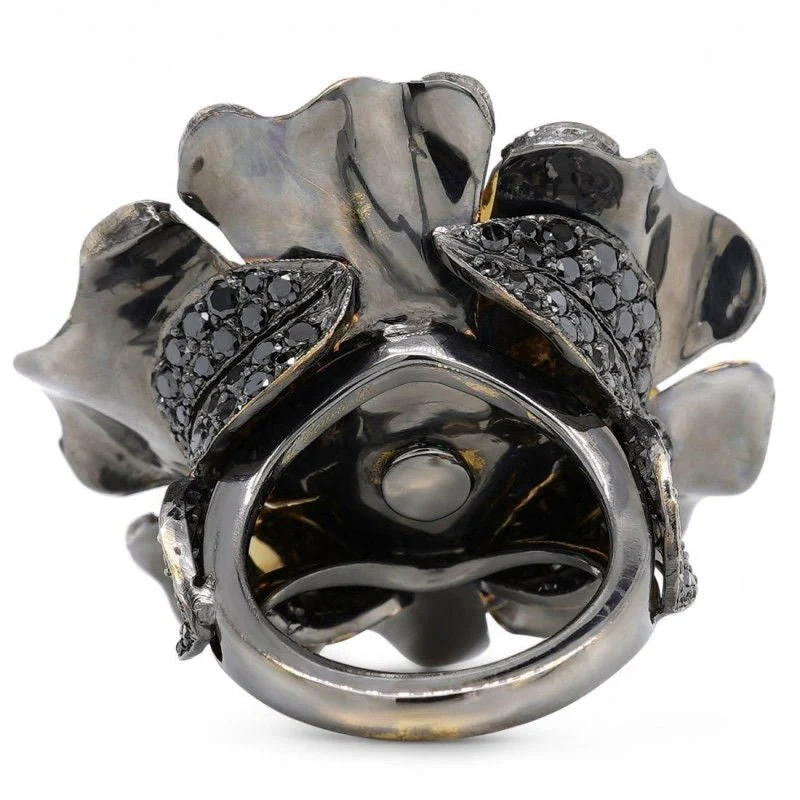 Bague Lydia Courteille or noir diamants - Image 4