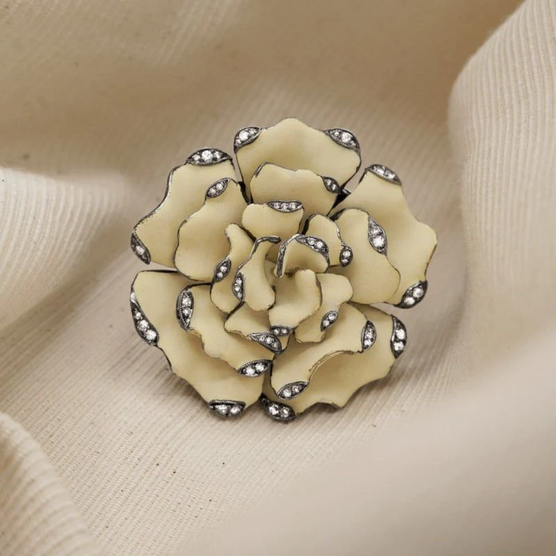 Bague Lydia Courteille or noir diamants - Image 5