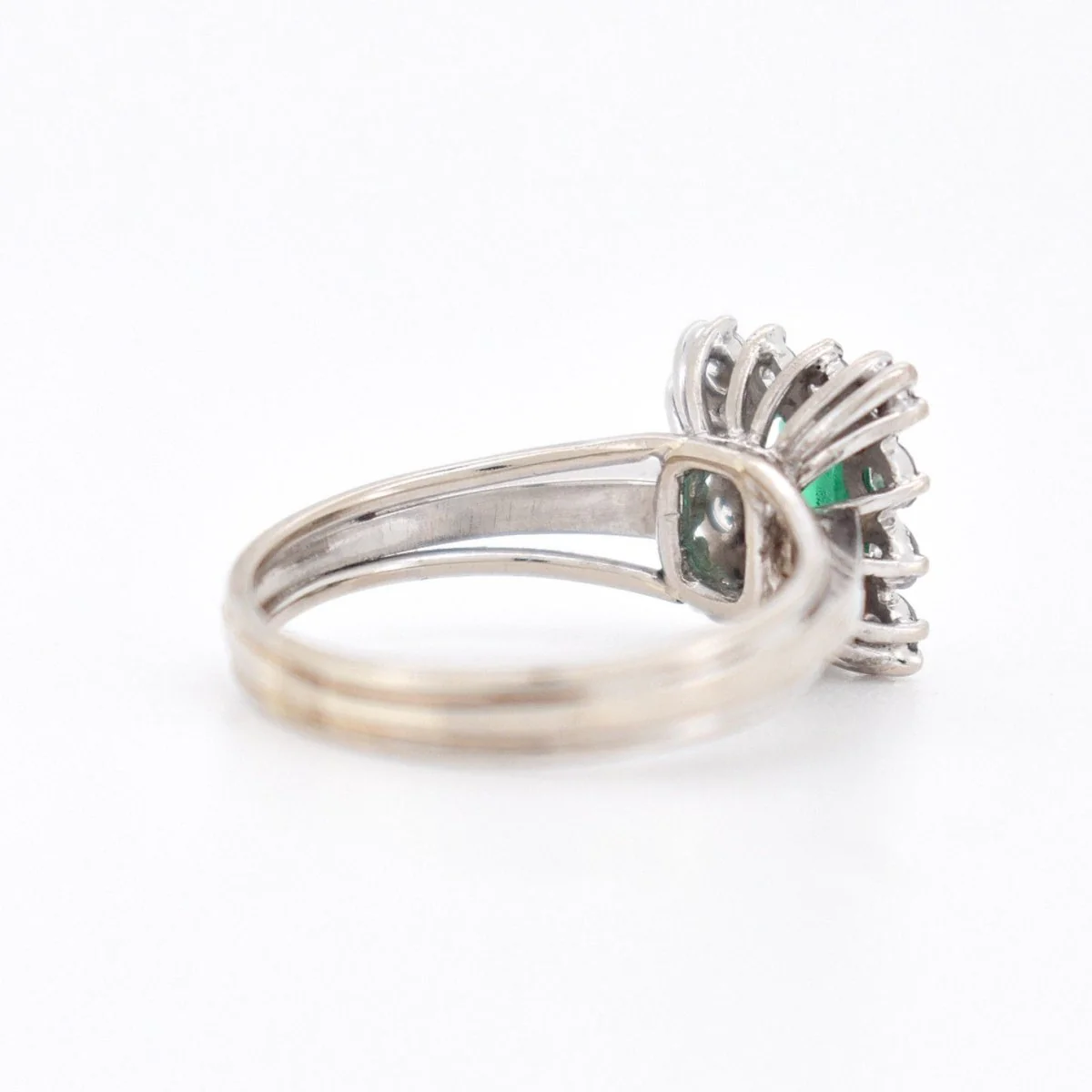 Bague Émeraude et Diamants, Vintage - Image 5