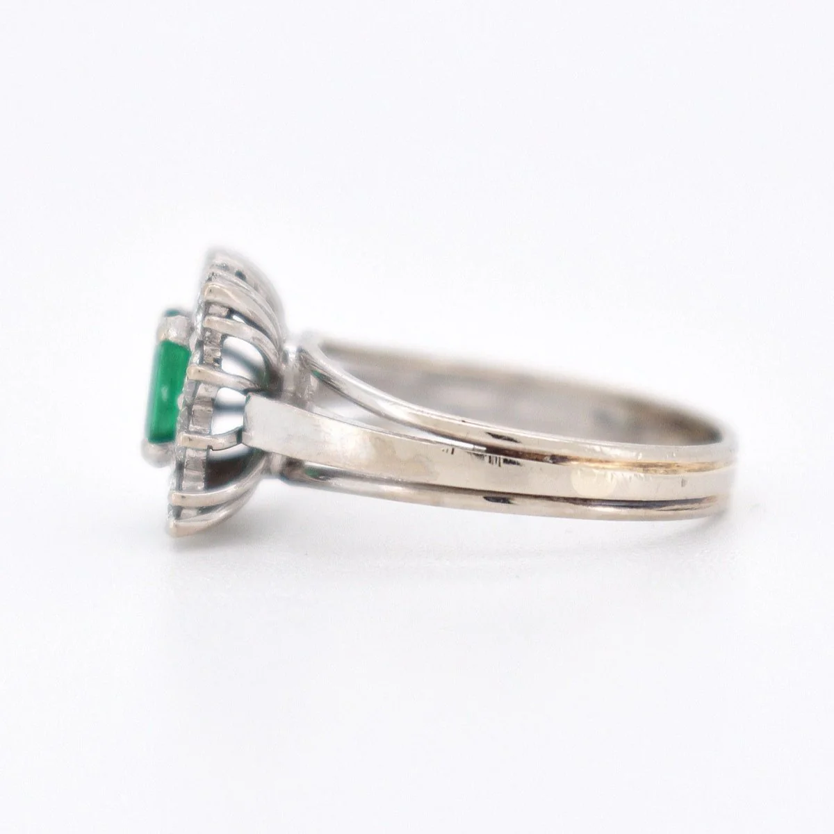 Bague Émeraude et Diamants, Vintage - Image 7