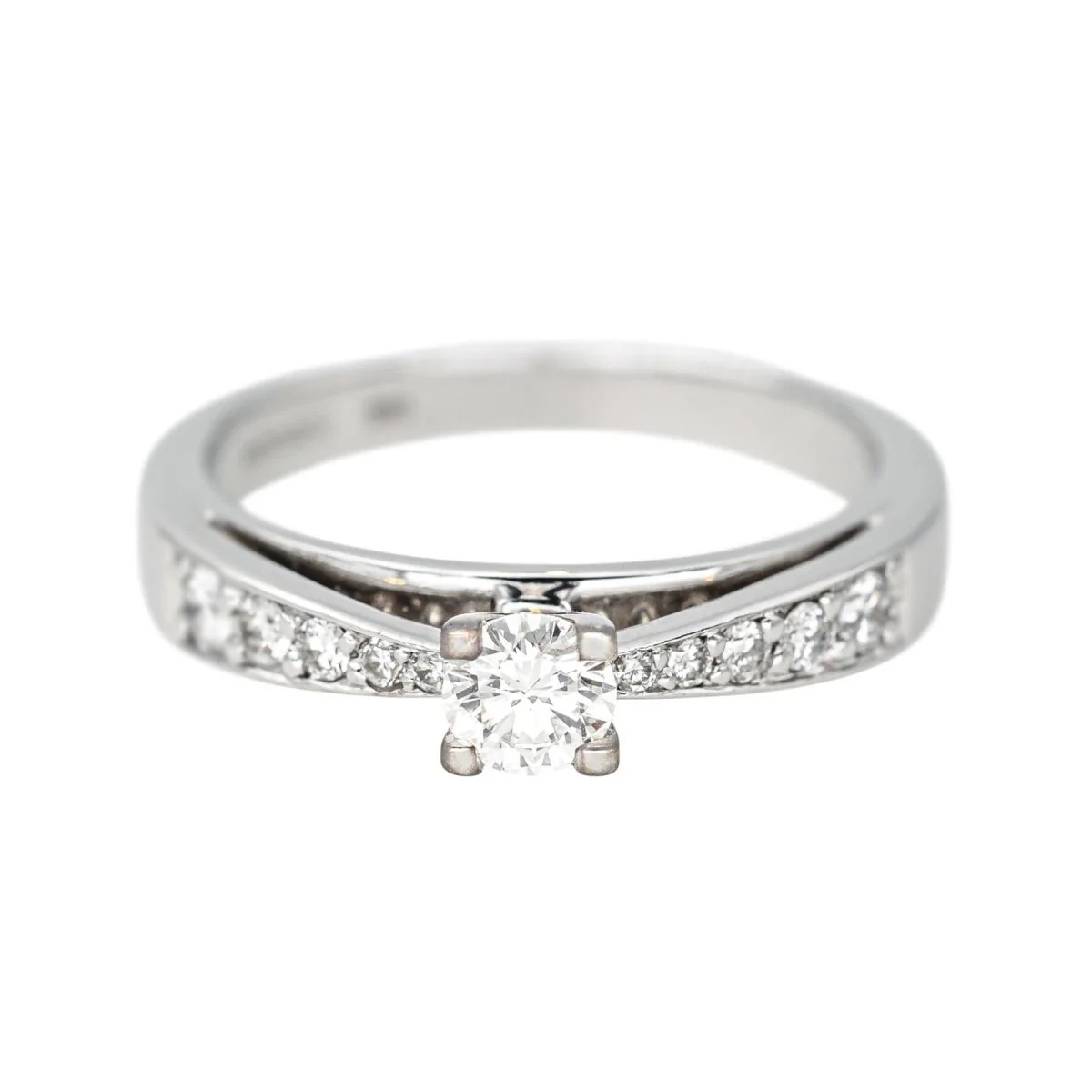 Bague Solitaire DIAMANTI en or blanc et diamants