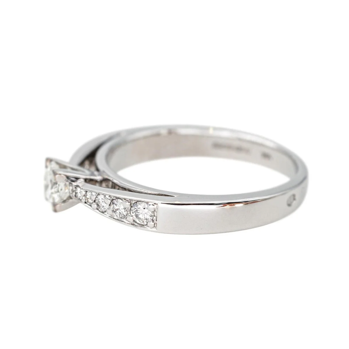 Bague Solitaire DIAMANTI en or blanc et diamants - Image 4