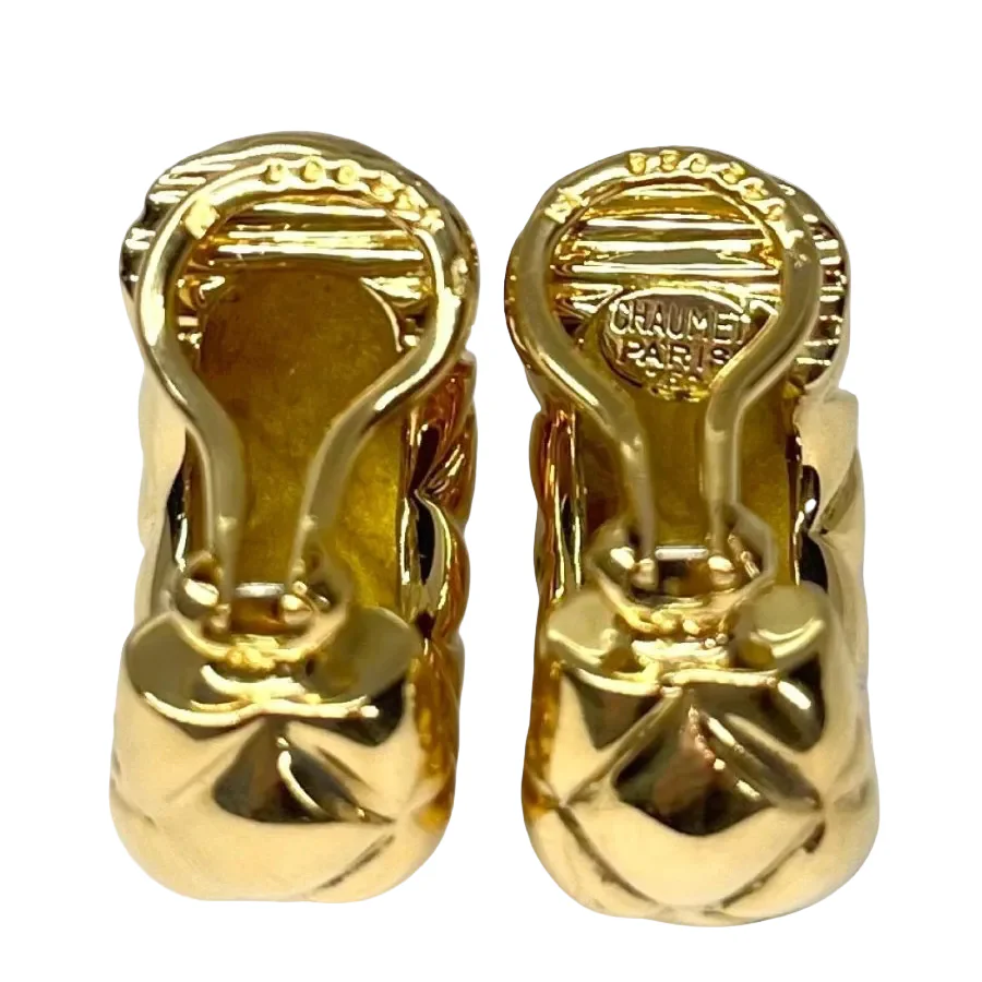Boucles d'oreilles Clip CHAUMET en or jaune - Image 2