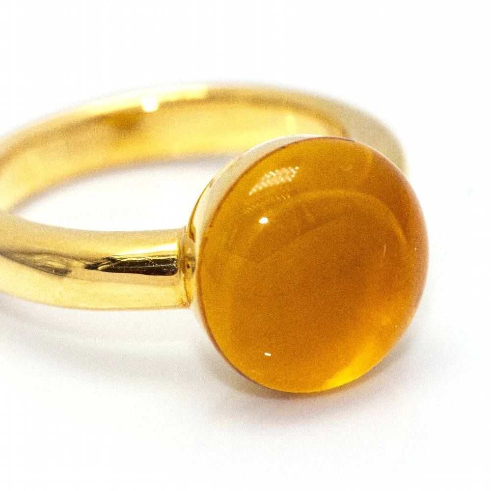 Bague en or jaune et citrine - Image 3