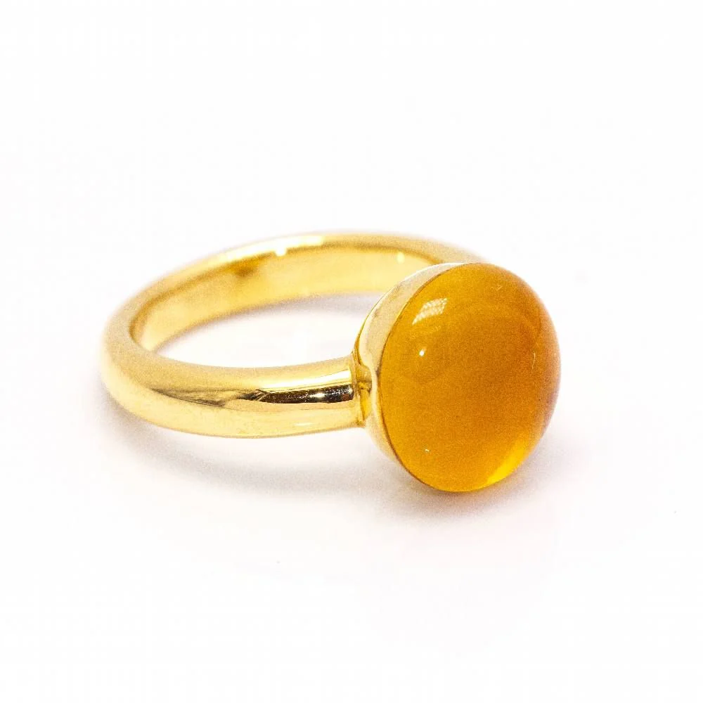 Bague en or jaune et citrine - Image 5