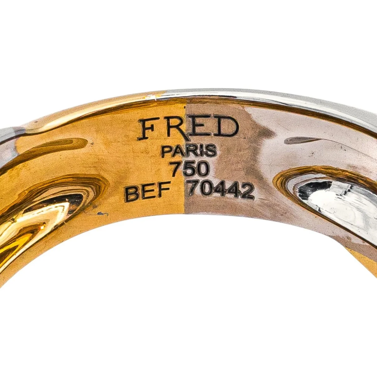 Bague FRED "Success" en or jaune et or blanc - Image 6