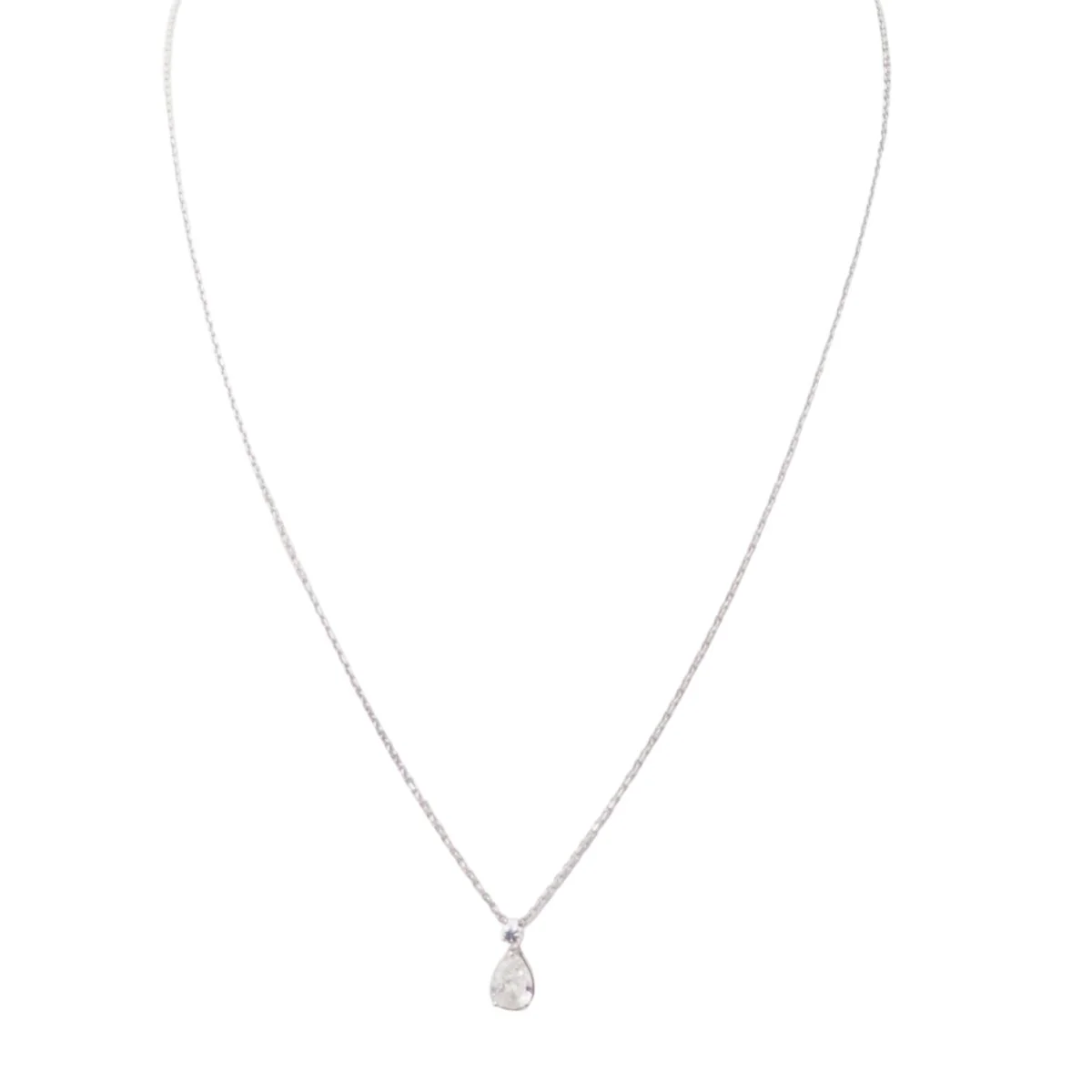 Collier Pendentif en or blanc et diamants