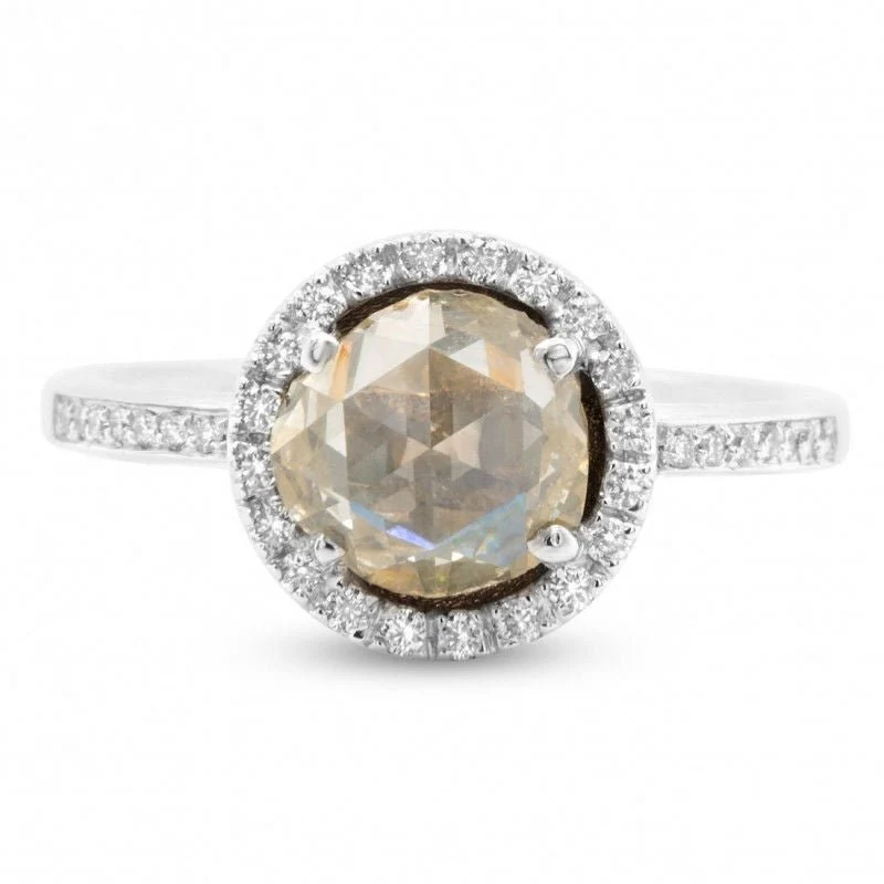Bague or blanc diamants