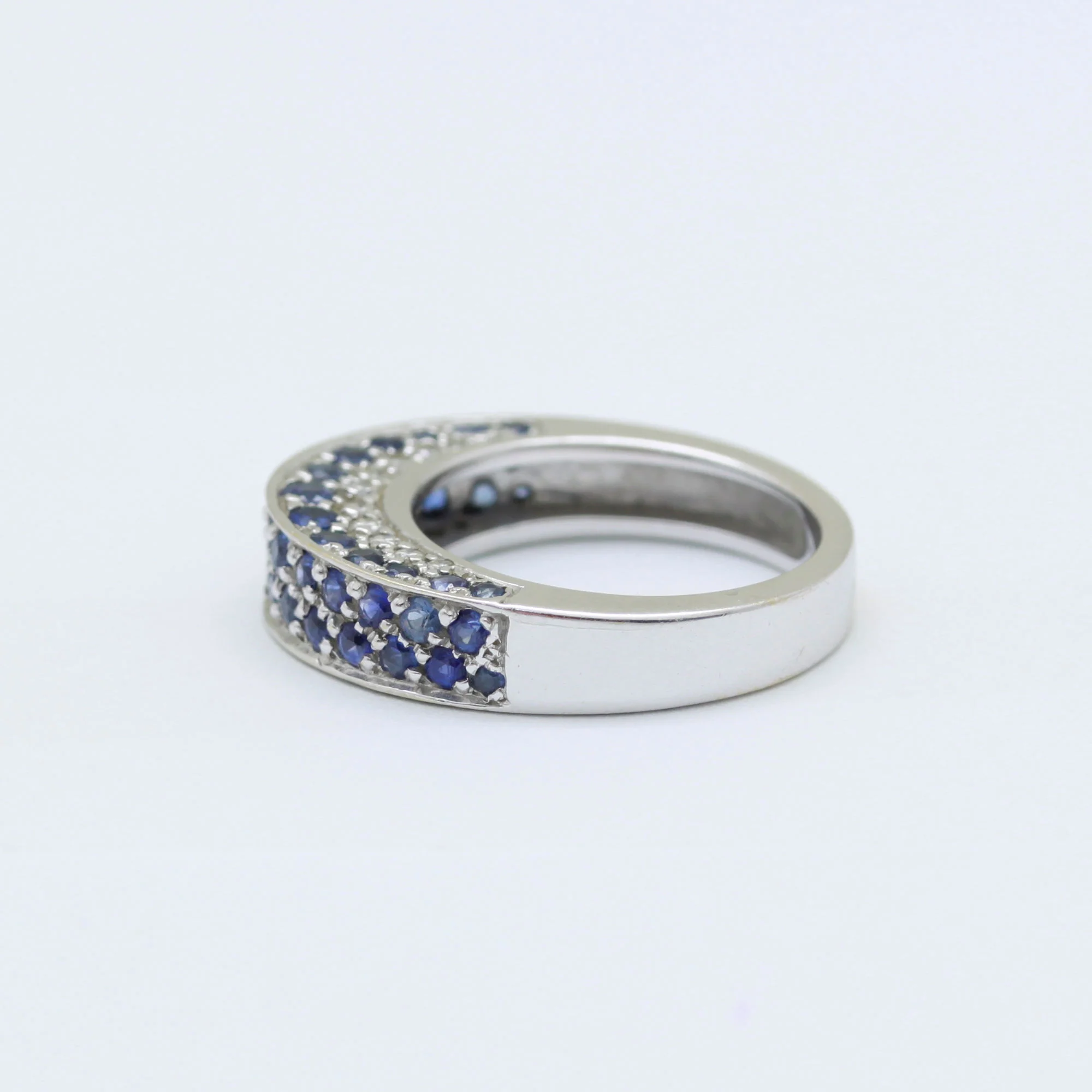 Bague - Or, Diamants et Saphirs - Image 2