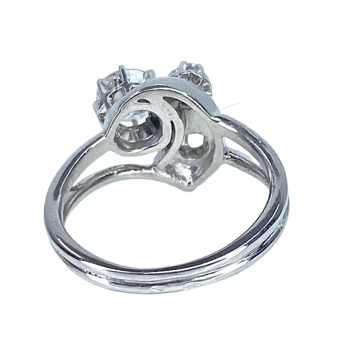 Bague Trilogie en or blanc et diamants - Image 4
