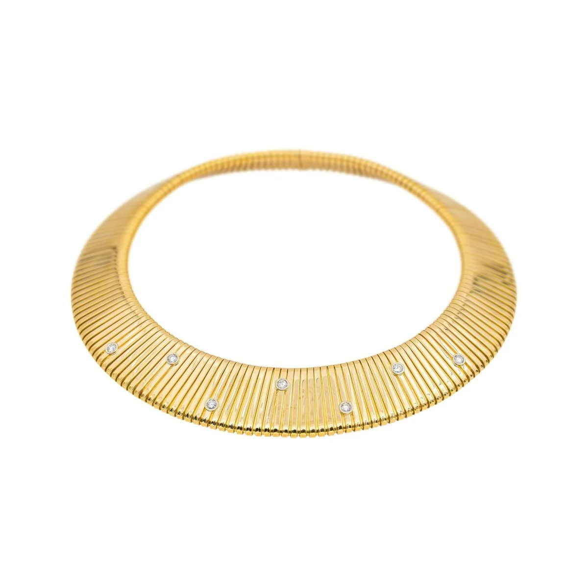 Collier Tubogas WEINGRILL en or jaune et diamants - Image 3