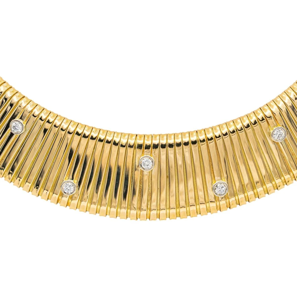 Collier Tubogas WEINGRILL en or jaune et diamants - Image 4