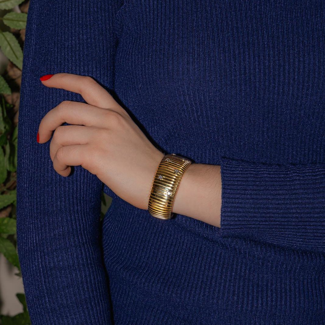 Bracelet WEINGRILL en or jaune et diamant - Image 2