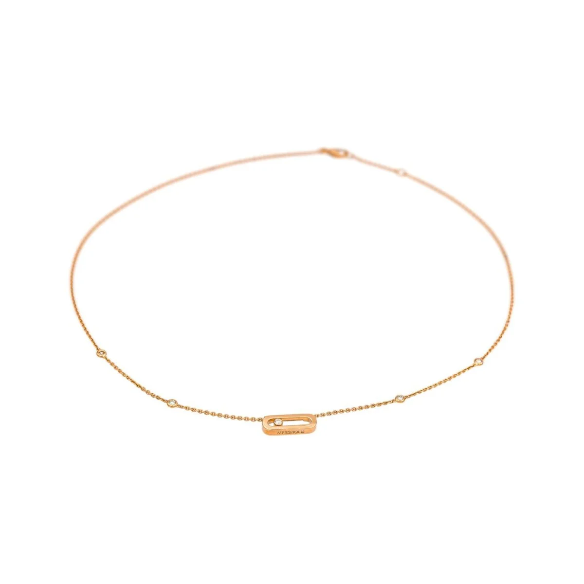 Collier Pendentif MESSIKA "Move Uno" en or rose et diamants - Image 4