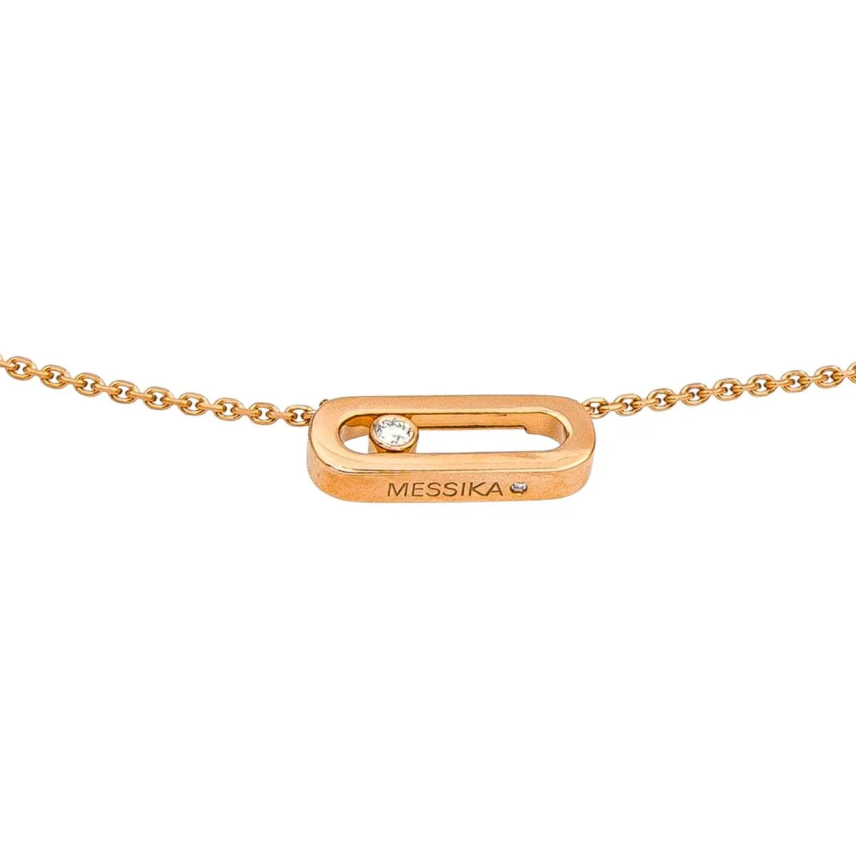 Collier Pendentif MESSIKA "Move Uno" en or rose et diamants - Image 5