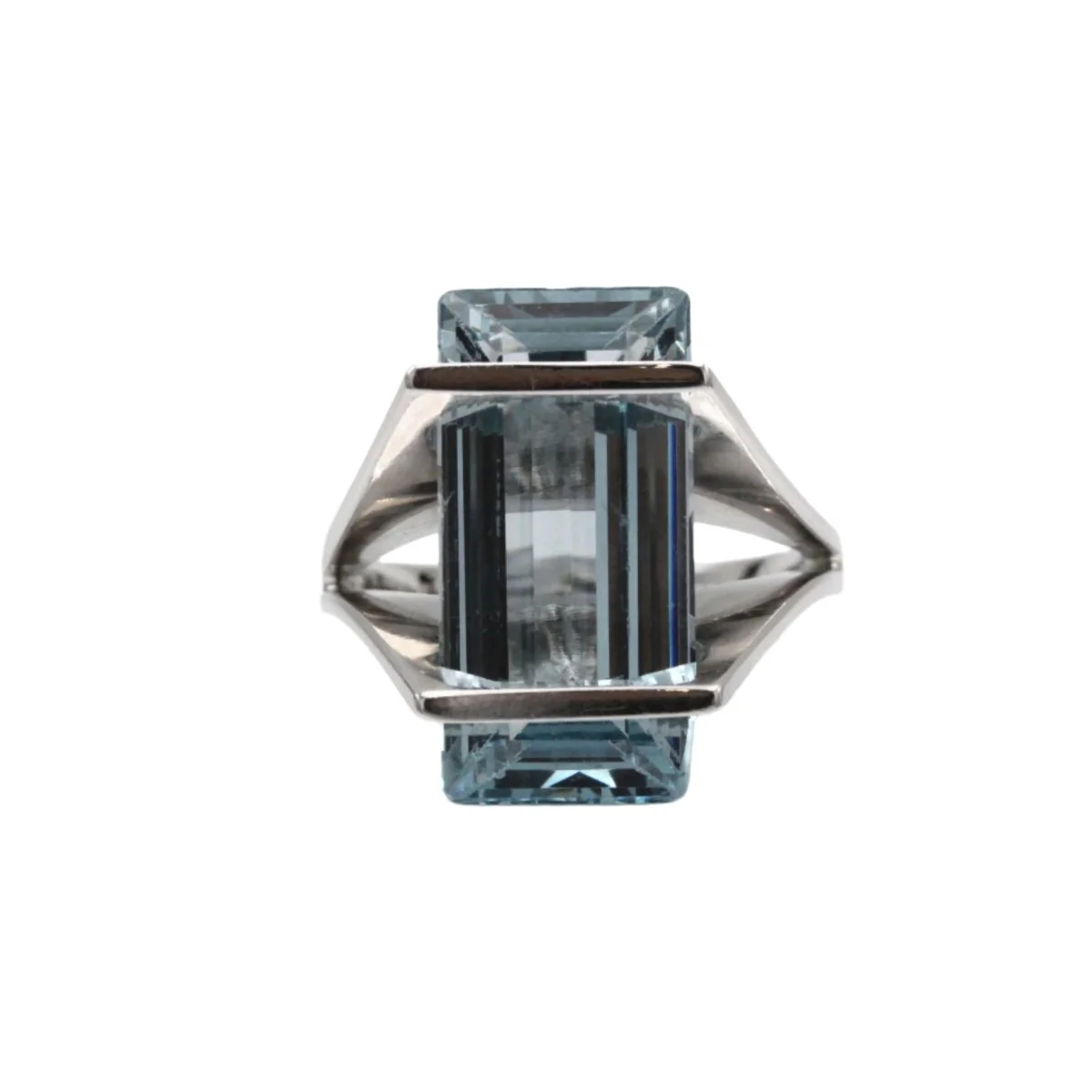 Bague - Or et Aigue-Marine