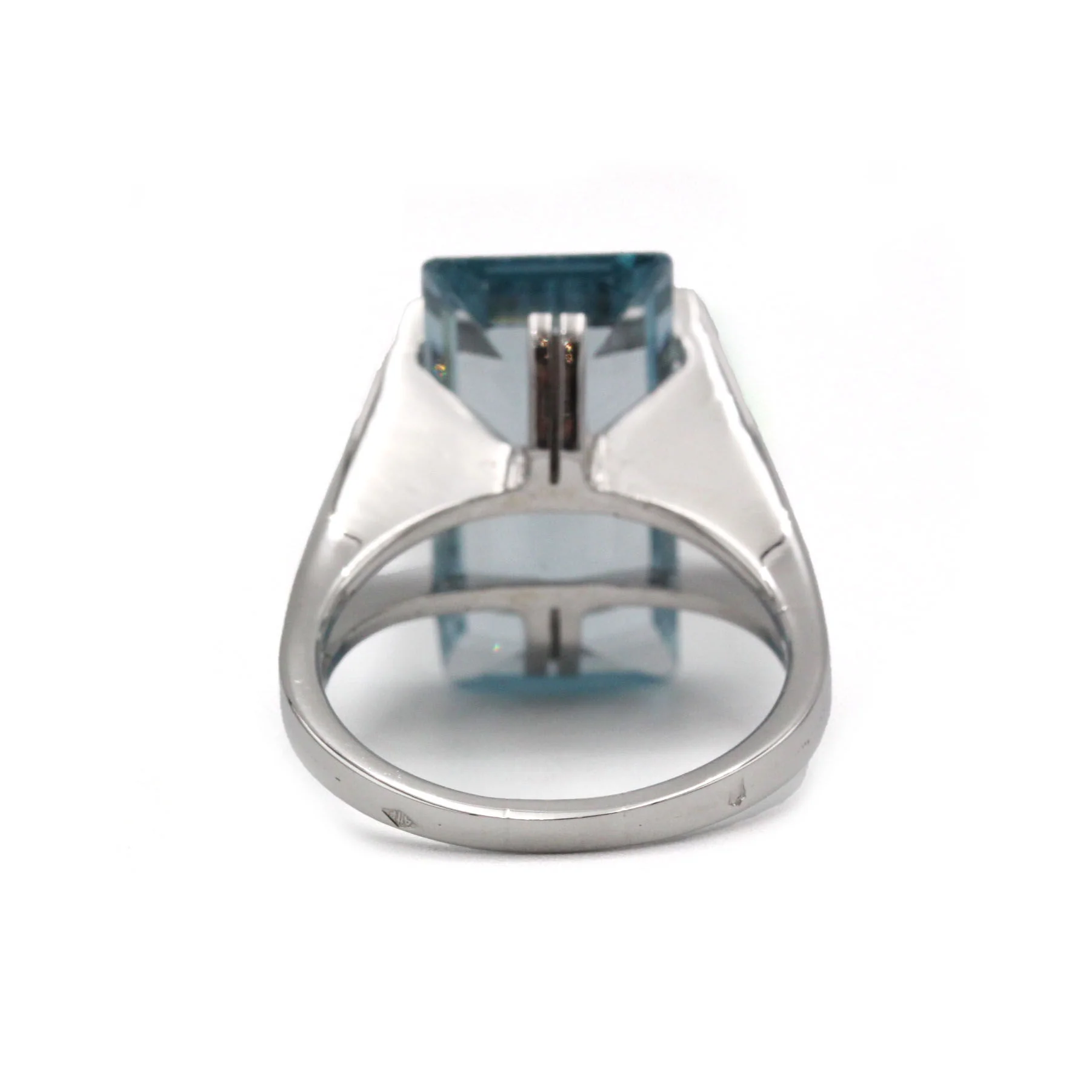 Bague - Or et Aigue-Marine - Image 3