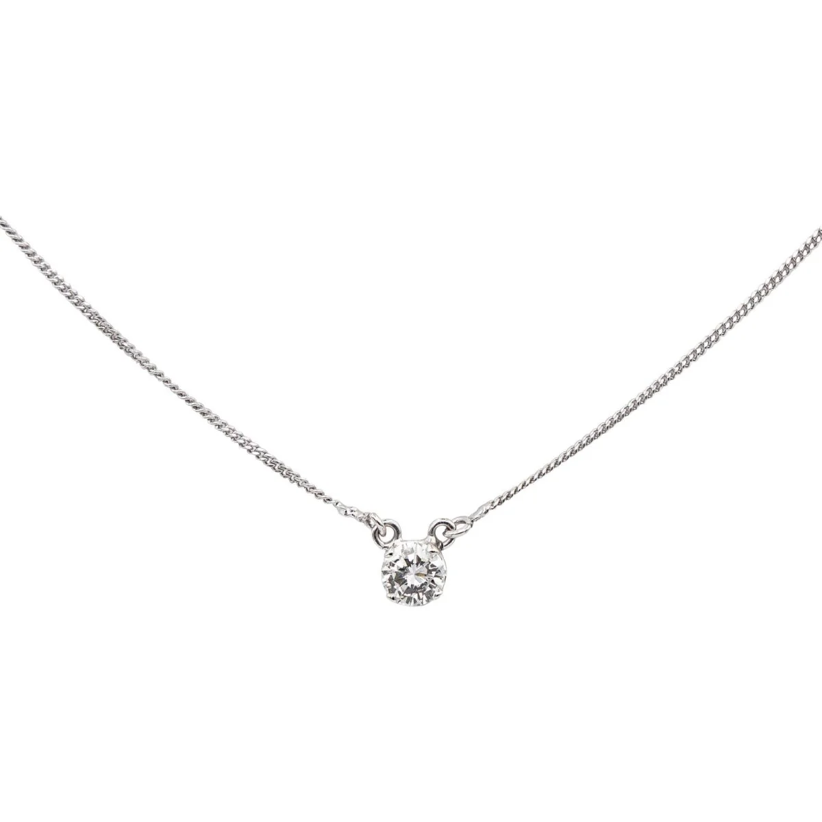 Collier Pendentif en or blanc et diamant - Image 3