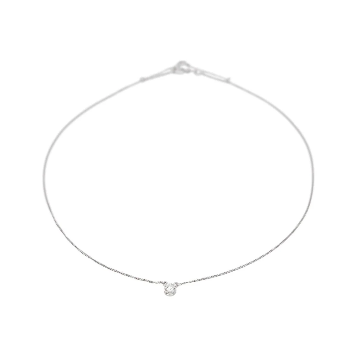 Collier Pendentif en or blanc et diamant - Image 4