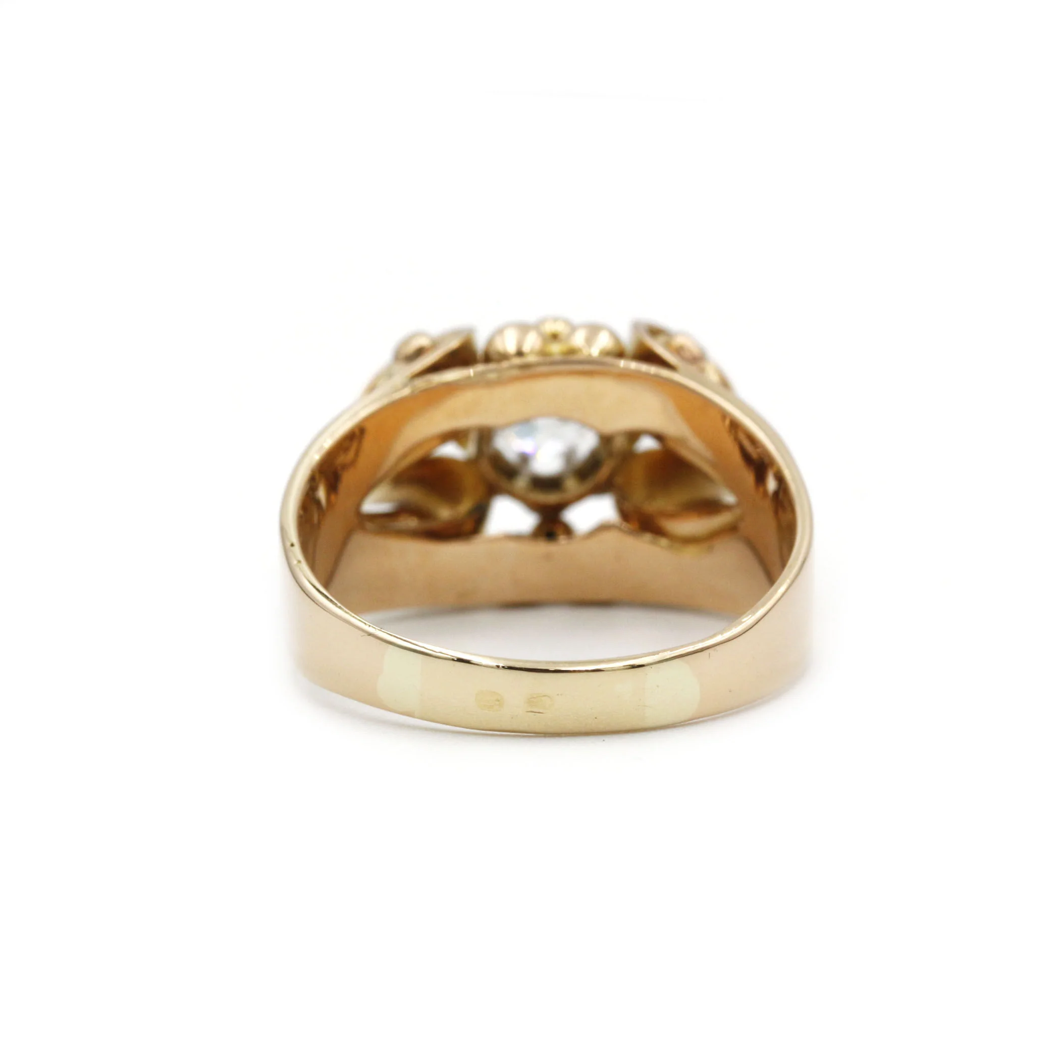 Bague - Or, Platine et Diamant - Image 3