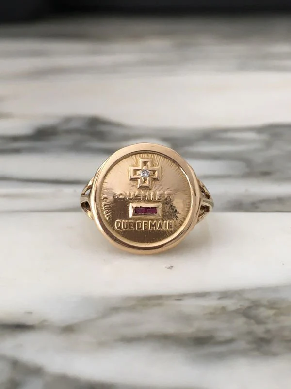 Bague d’amour Augis en or jaune 18K - Image 3