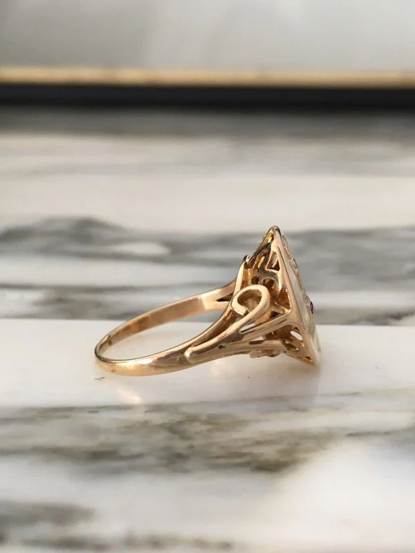 Bague d’amour Augis en or jaune 18K - Image 5