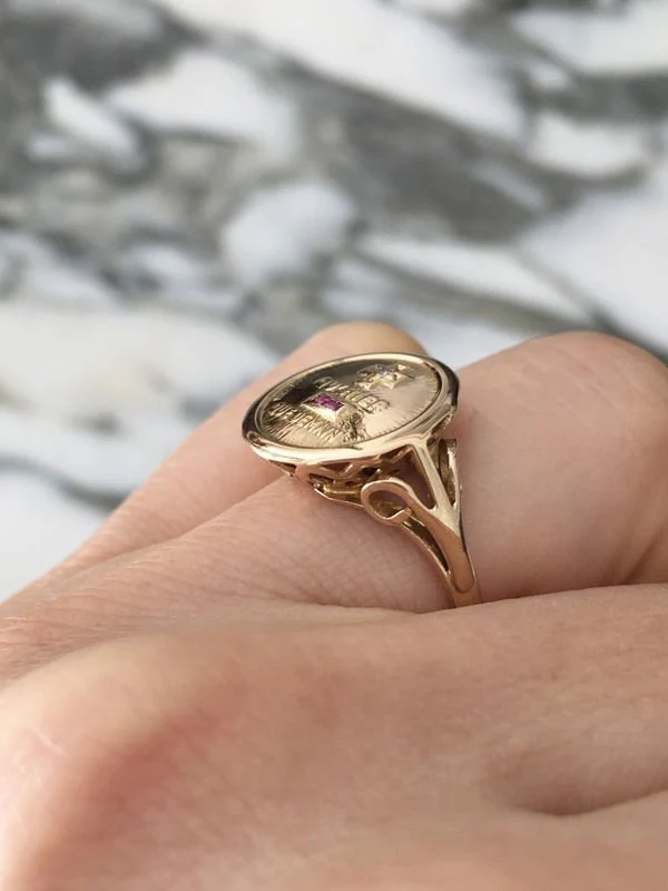Bague d’amour Augis en or jaune 18K - Image 6