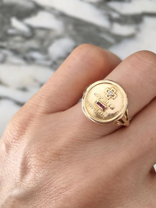 Bague d’amour Augis en or jaune 18K - Image 8