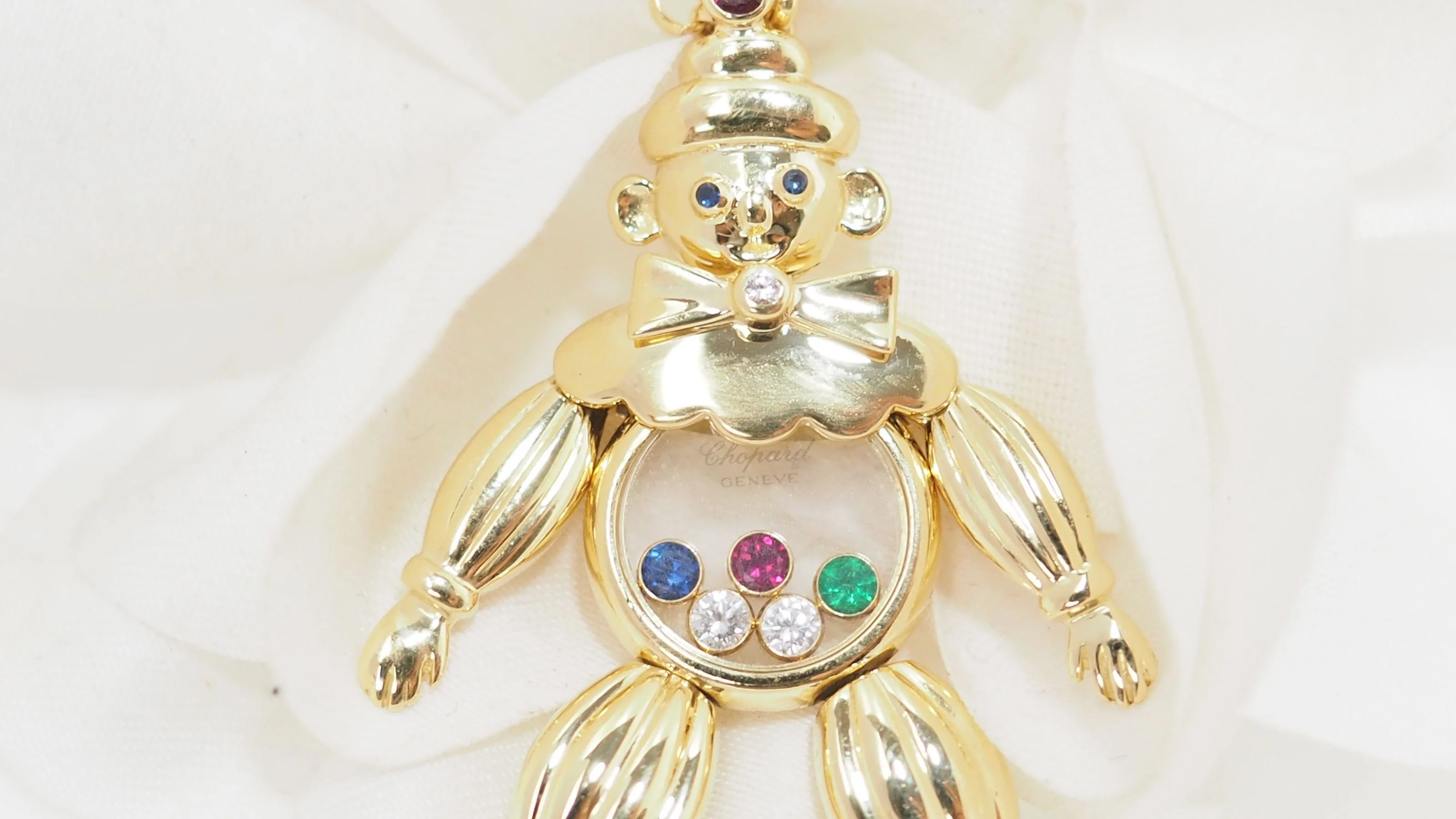 Pendentif Chopard Happy Clown en or jaune et diamants mobiles - Image 10