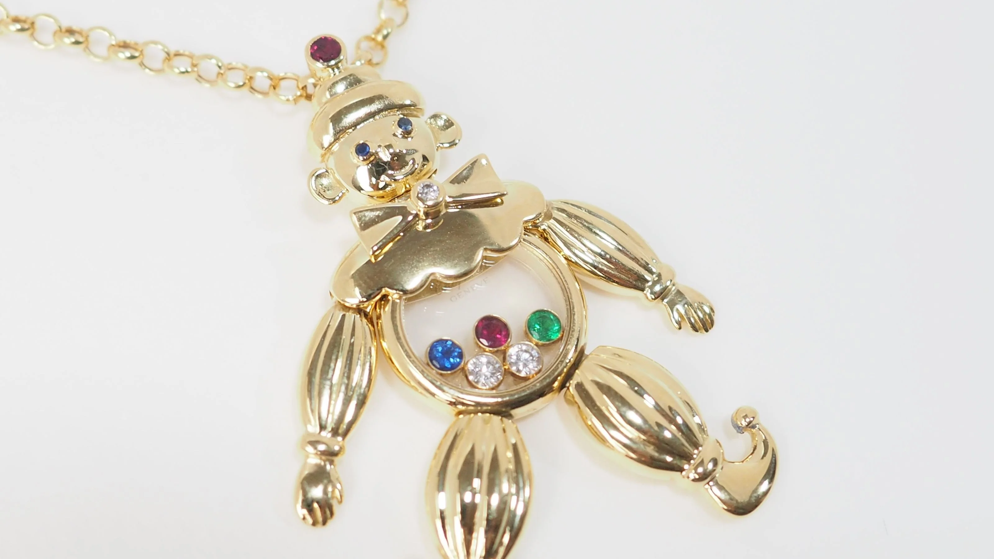 Pendentif Chopard Happy Clown en or jaune et diamants mobiles - Image 2