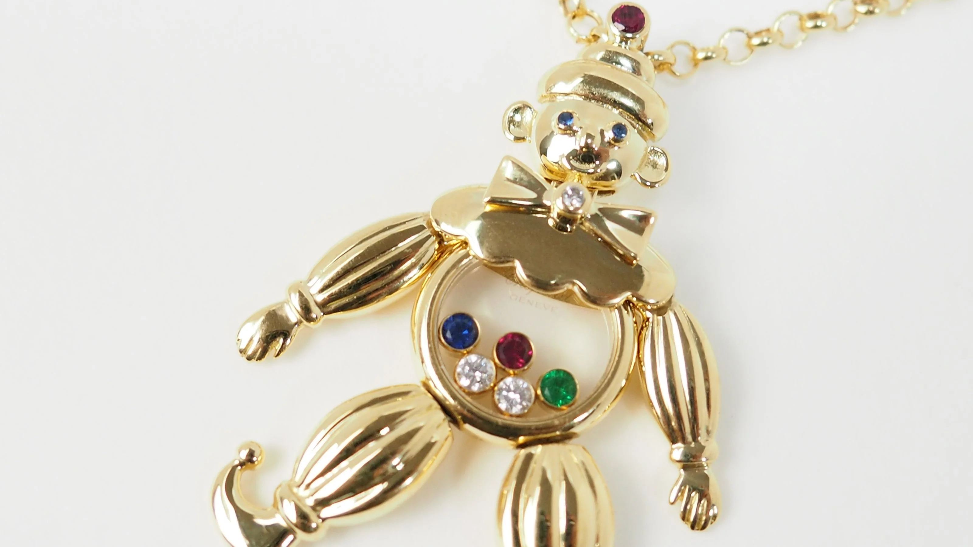 Pendentif Chopard Happy Clown en or jaune et diamants mobiles - Image 3