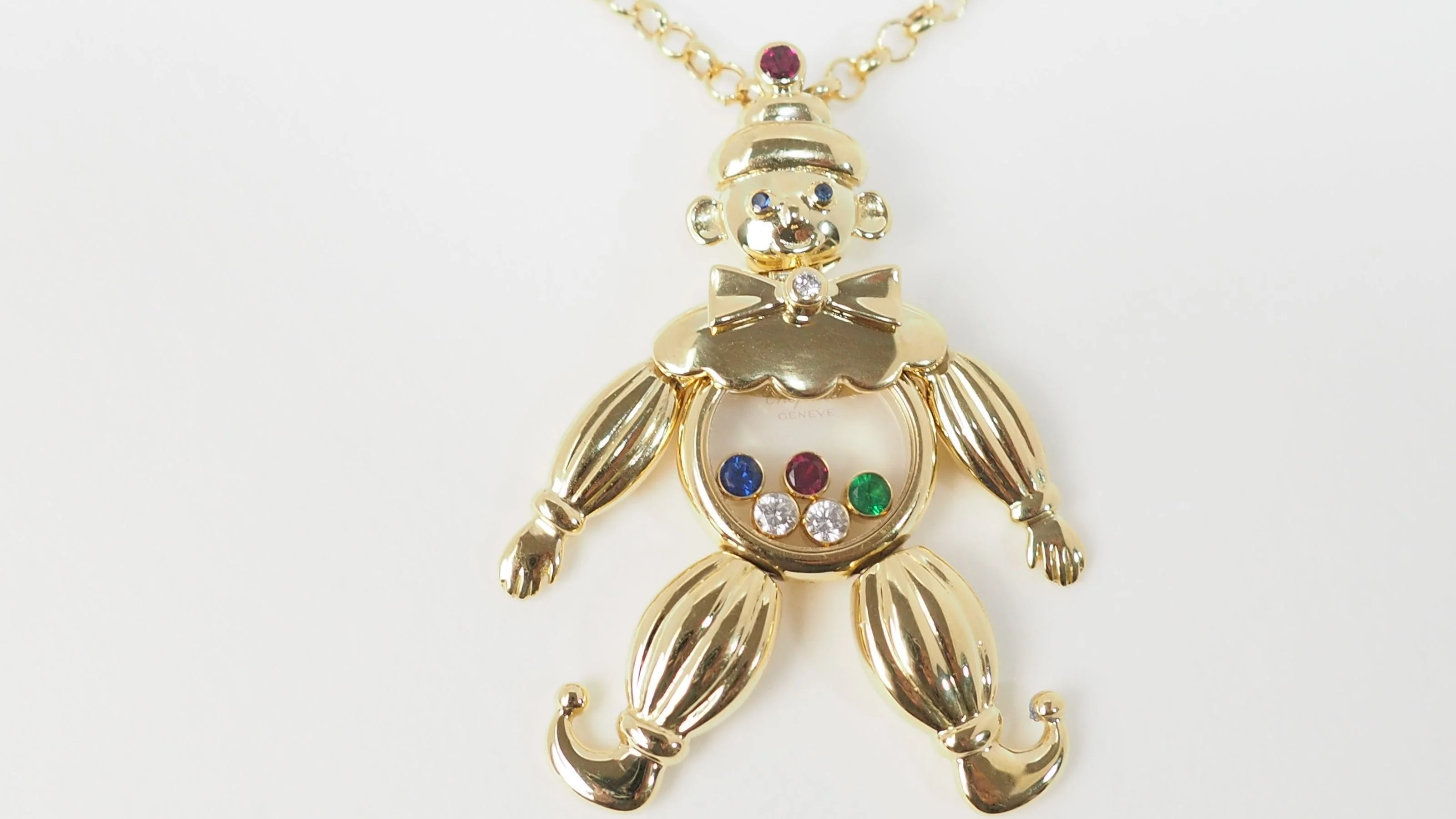 Pendentif Chopard Happy Clown en or jaune et diamants mobiles - Image 4