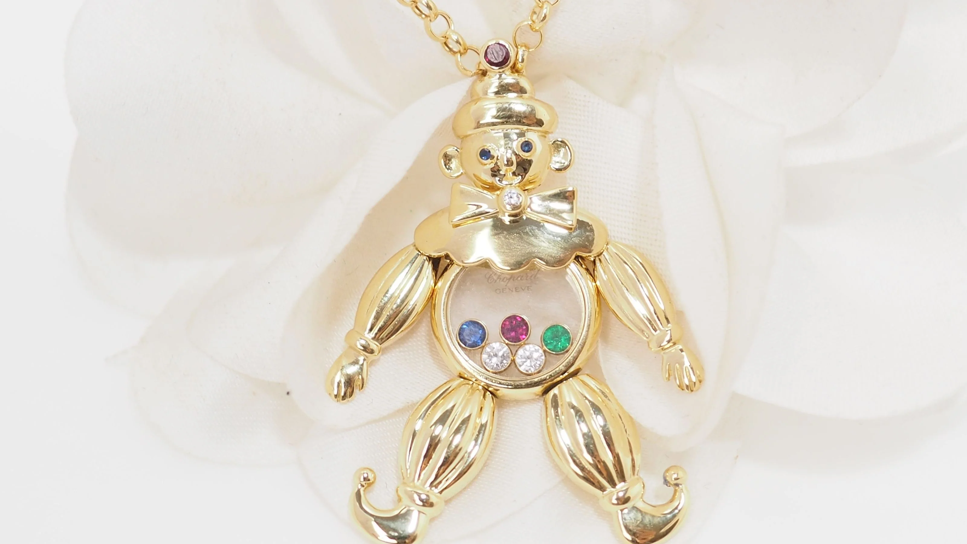 Pendentif Chopard Happy Clown en or jaune et diamants mobiles - Image 6