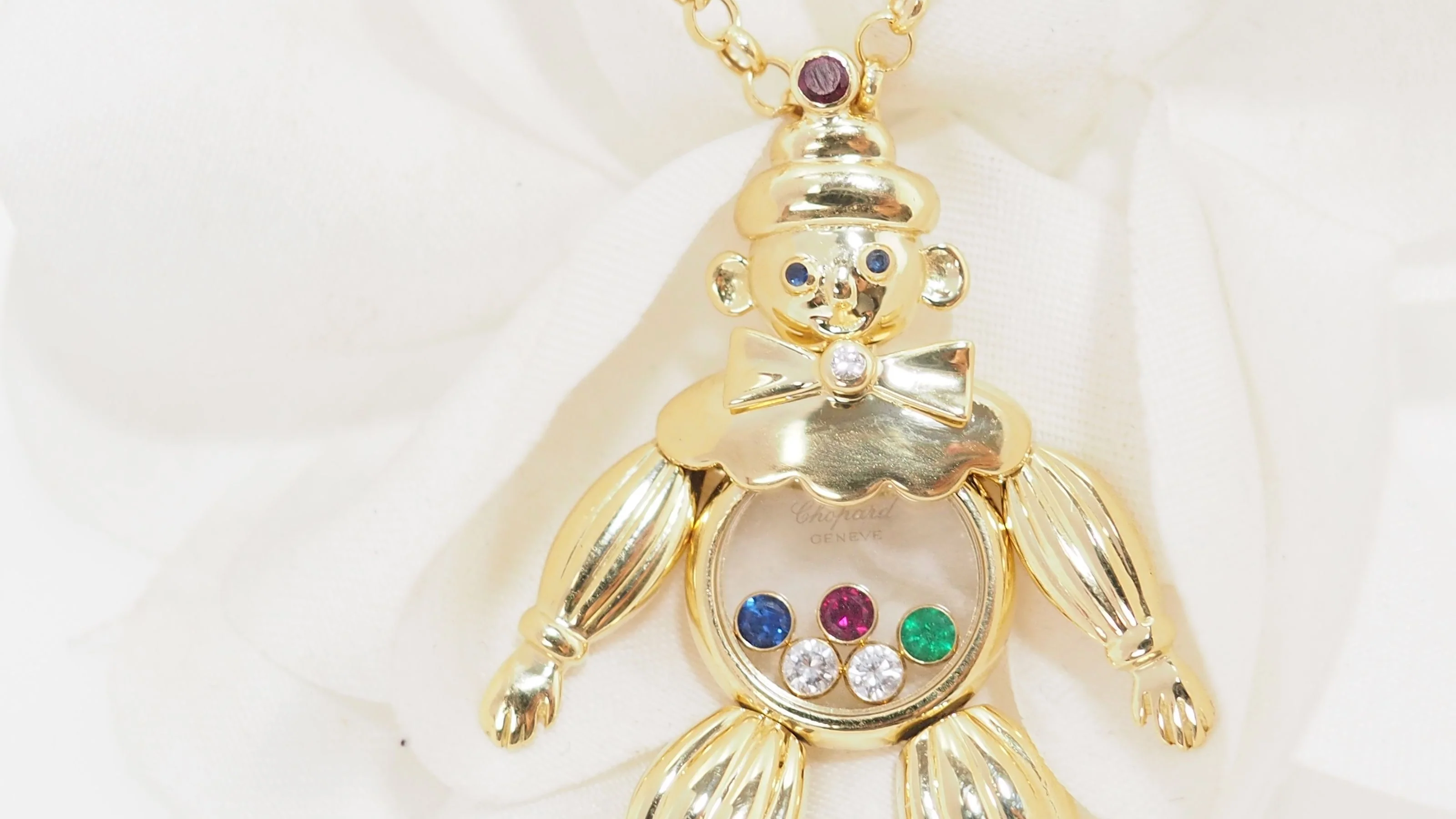 Pendentif Chopard Happy Clown en or jaune et diamants mobiles - Image 7