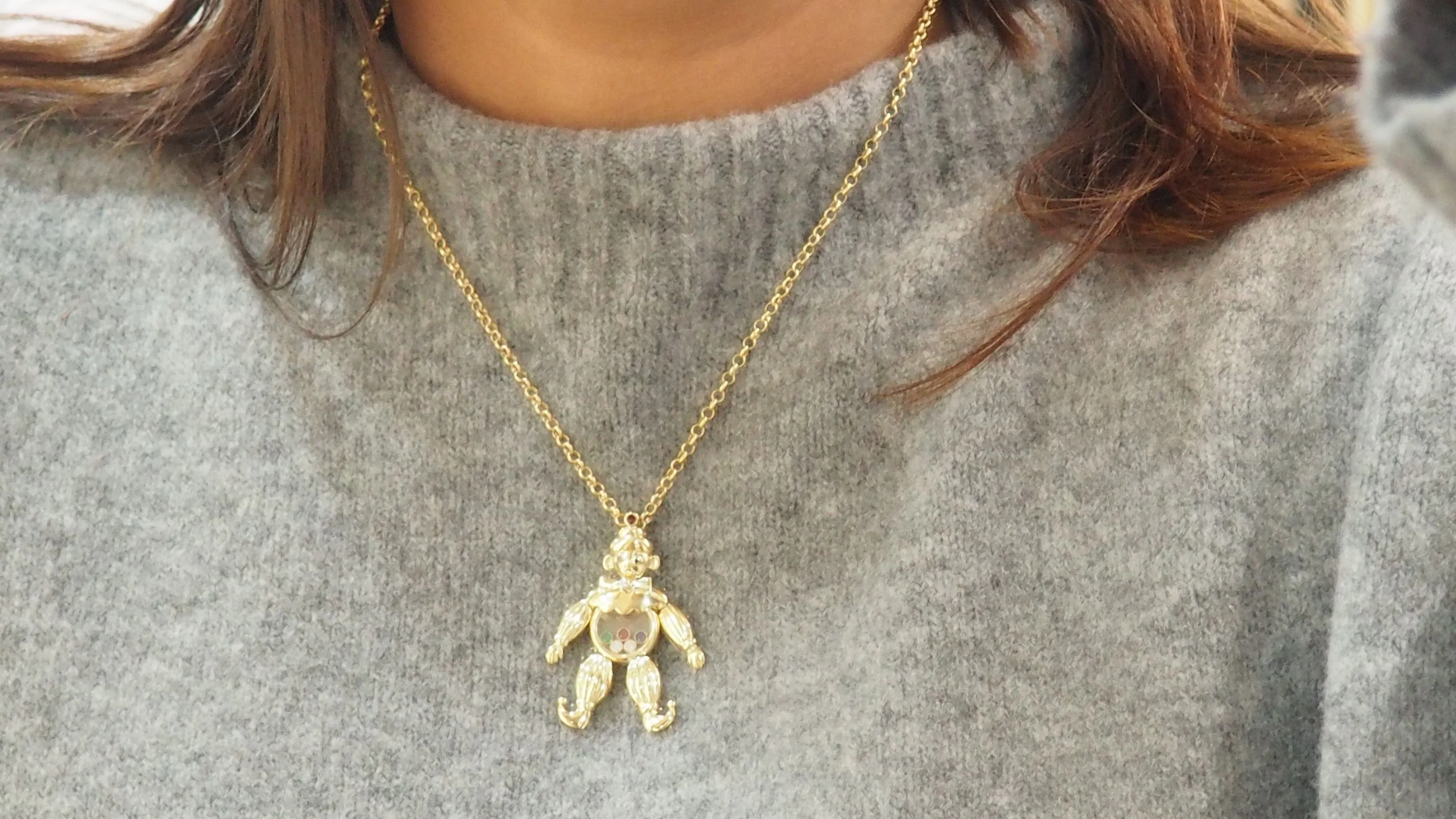 Pendentif Chopard Happy Clown en or jaune et diamants mobiles - Image 8