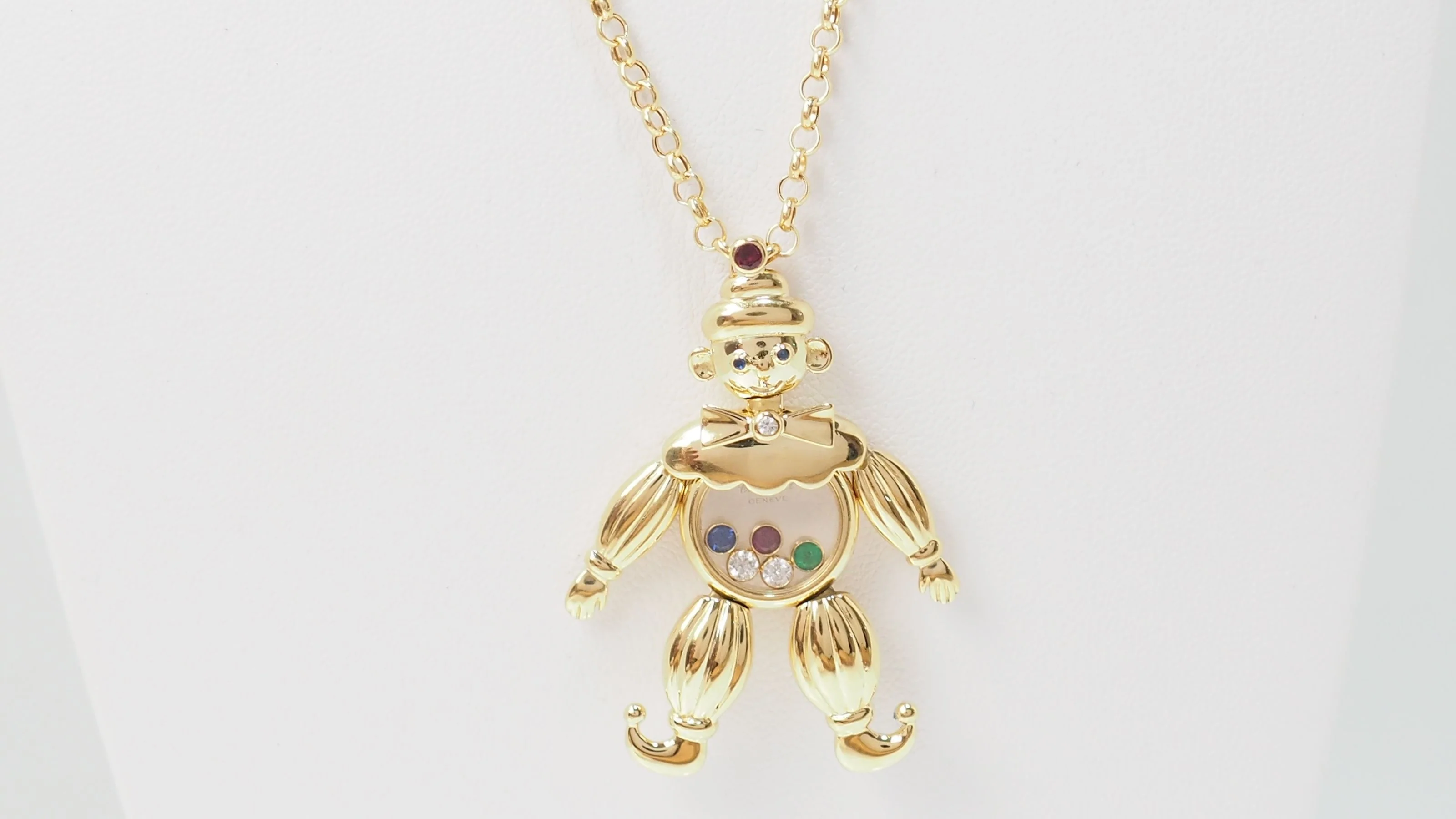 Pendentif Chopard Happy Clown en or jaune et diamants mobiles - Image 9