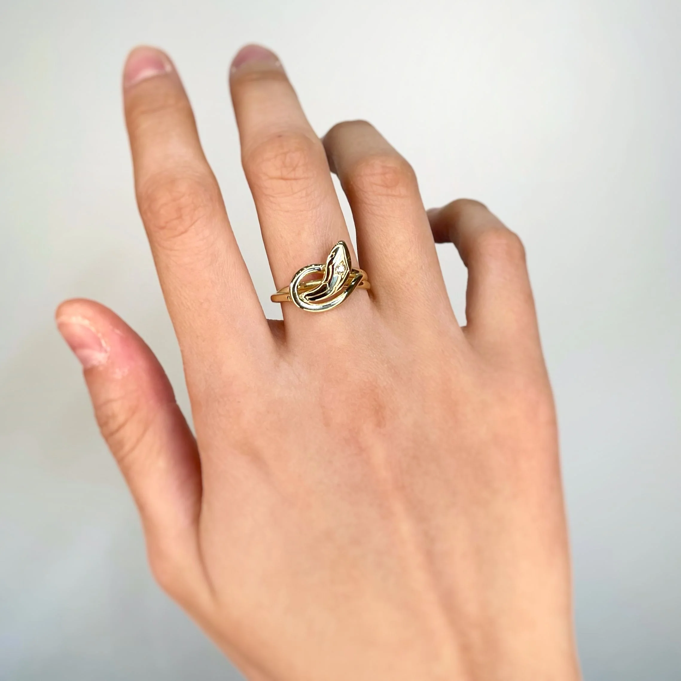 Bague Serpent - Or & Diamant - Image 4