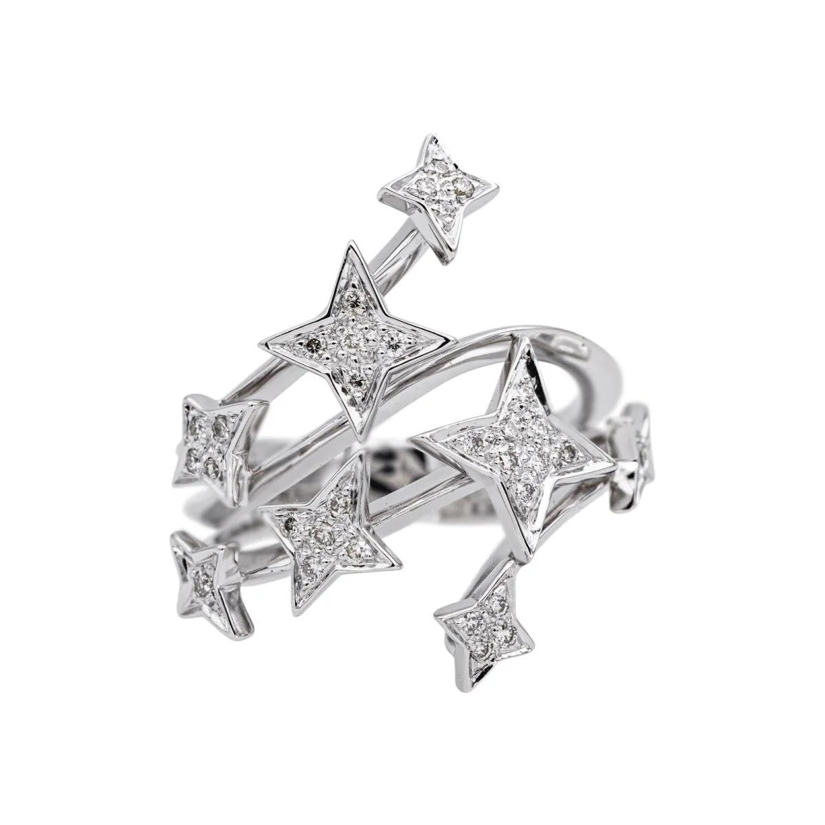 Bague en or blanc et diamant