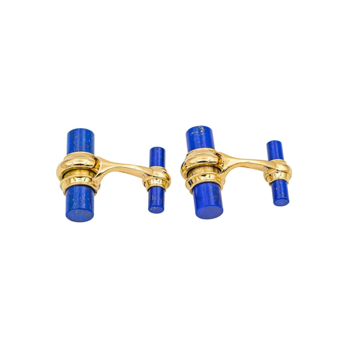 Boutons de manchette PIAGET en or jaune et lapis-lazuli - Image 5