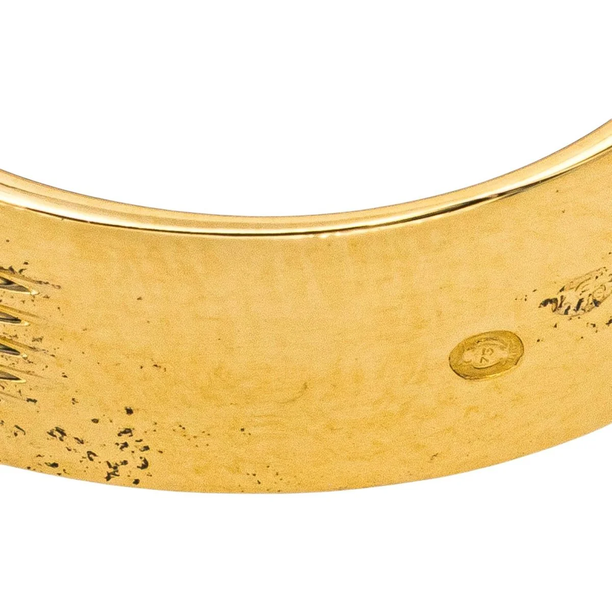 Bague Bandeau en or jaune, saphir et diamants - Image 7