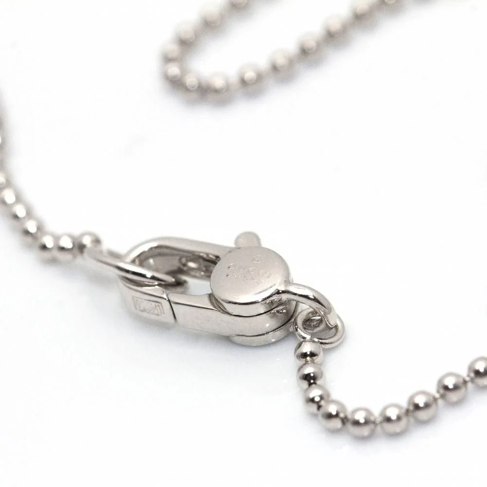 GUCCI Collier en or blanc et diamants. - Image 2