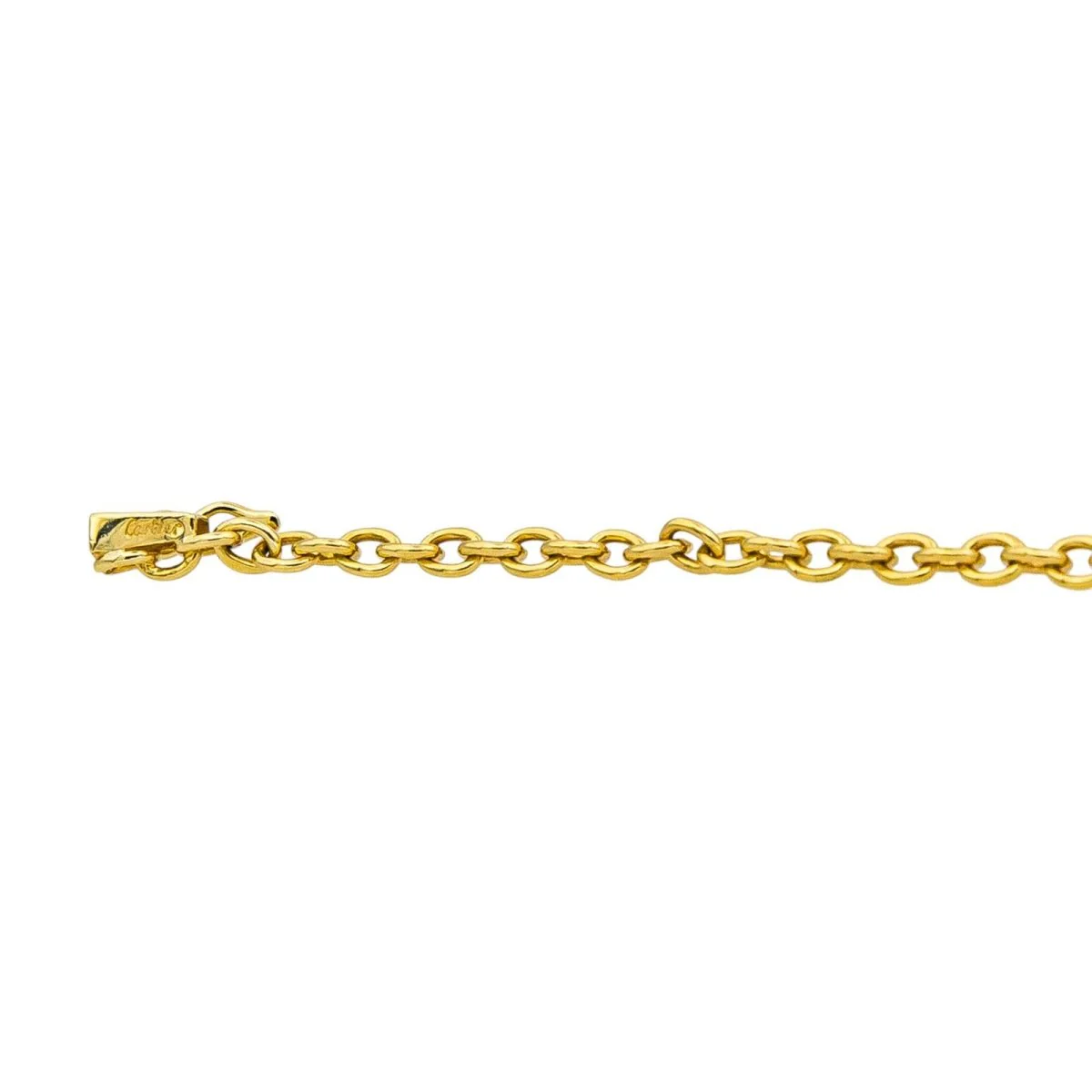 Collier Maille CARTIER "Étrier" en or jaune et or blanc - Image 6