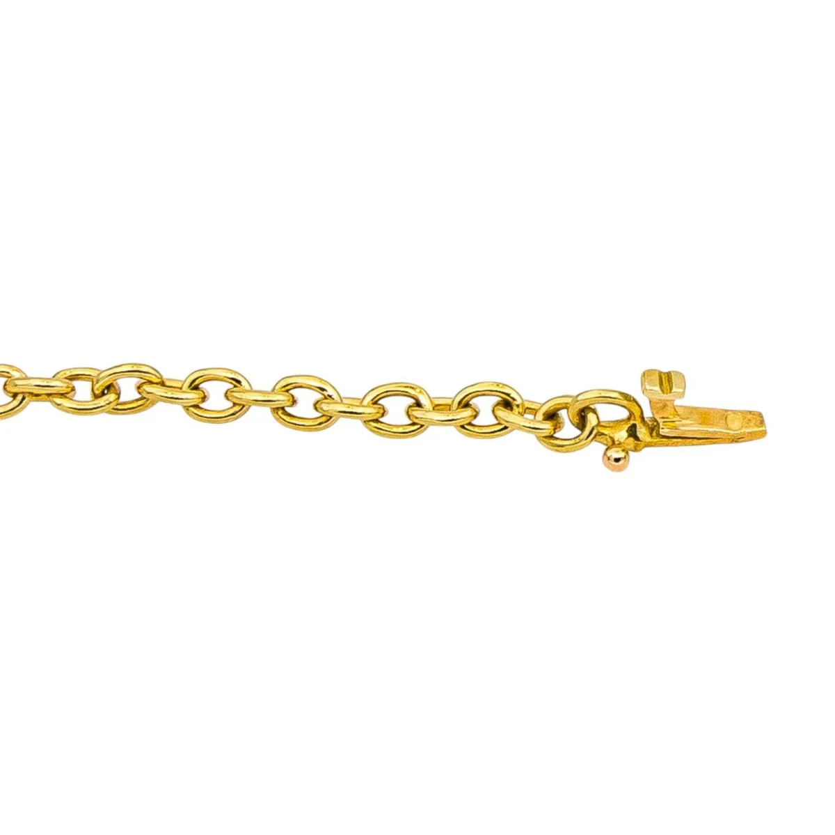 Collier Maille CARTIER "Étrier" en or jaune et or blanc - Image 7