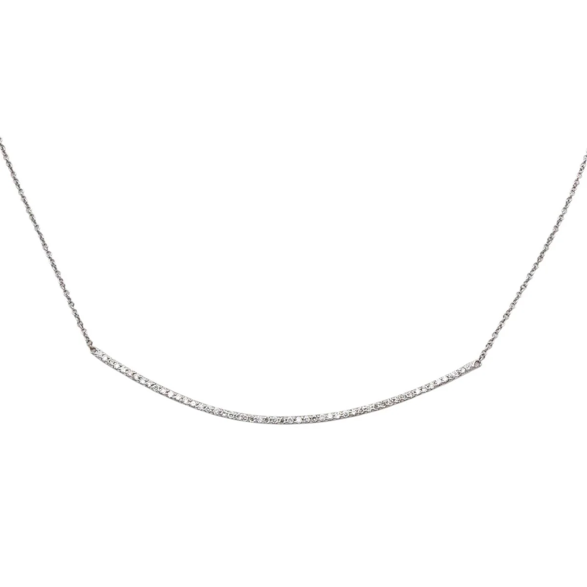 Collier en or blanc et diamants - Image 3