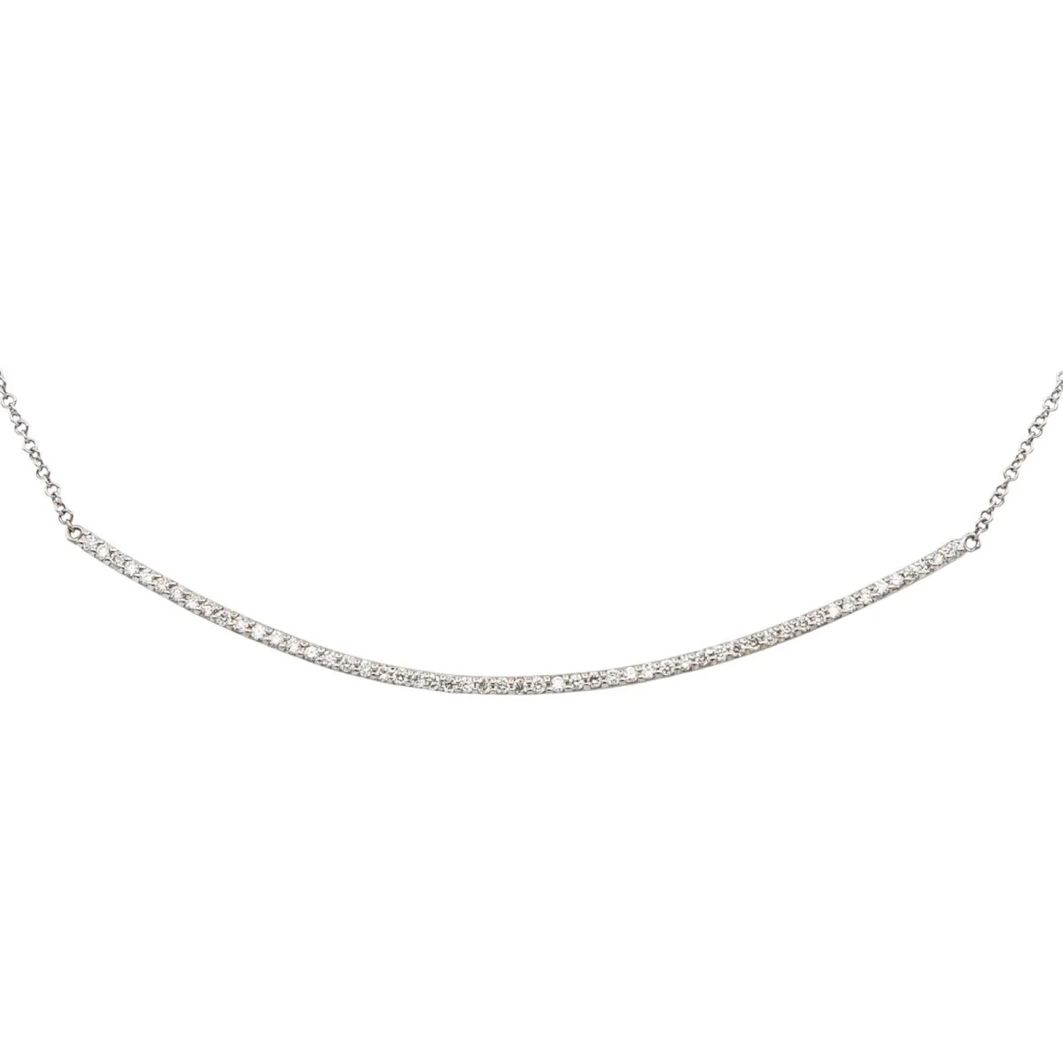 Collier en or blanc et diamants - Image 6