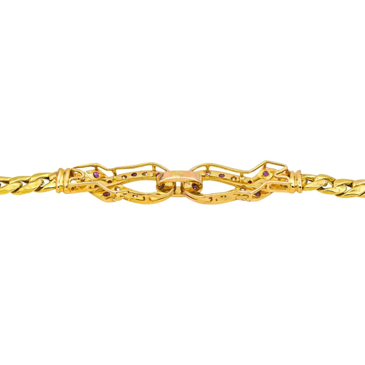 Collier Maille en or jaune, rubis et diamants - Image 7