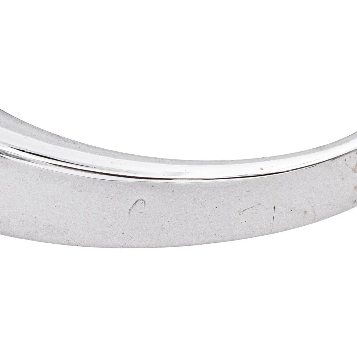 Bague Jonc en or blanc, saphir et diamants - Image 7